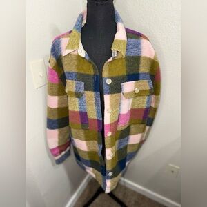 Saltwater LUXE Flannel Plaid Jacket- Size Large